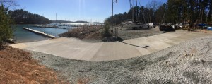 Boat Ramp Pouring Finish 